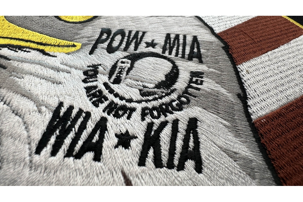 Large Fallen Heroes POW MIA WIA KIA Patch for Back of Leather Vests by ...