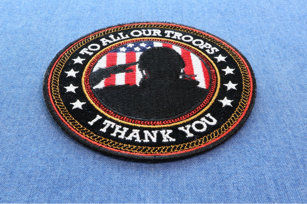 To All Our Troops I Thank You Patch for Sewing or Ironing on to Clothes ...