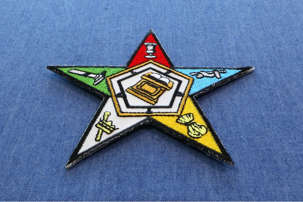 Eastern Star Iron On Patch Embroidered Patches by Ivamis Patches
