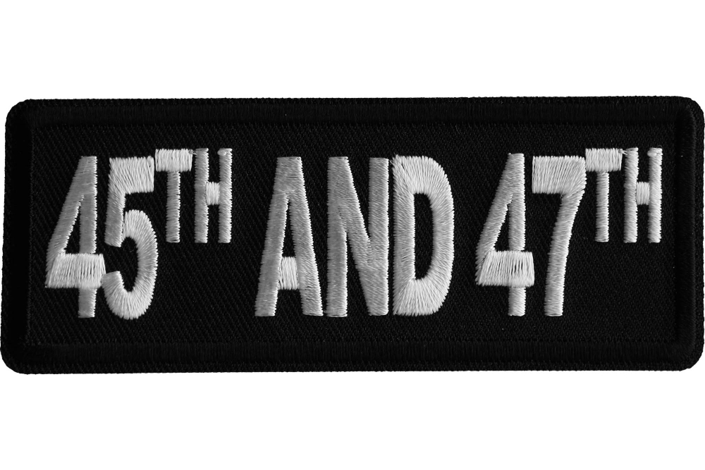 45th and 47th Iron on Patch Iron on Patriotic Patches by Ivamis Patches