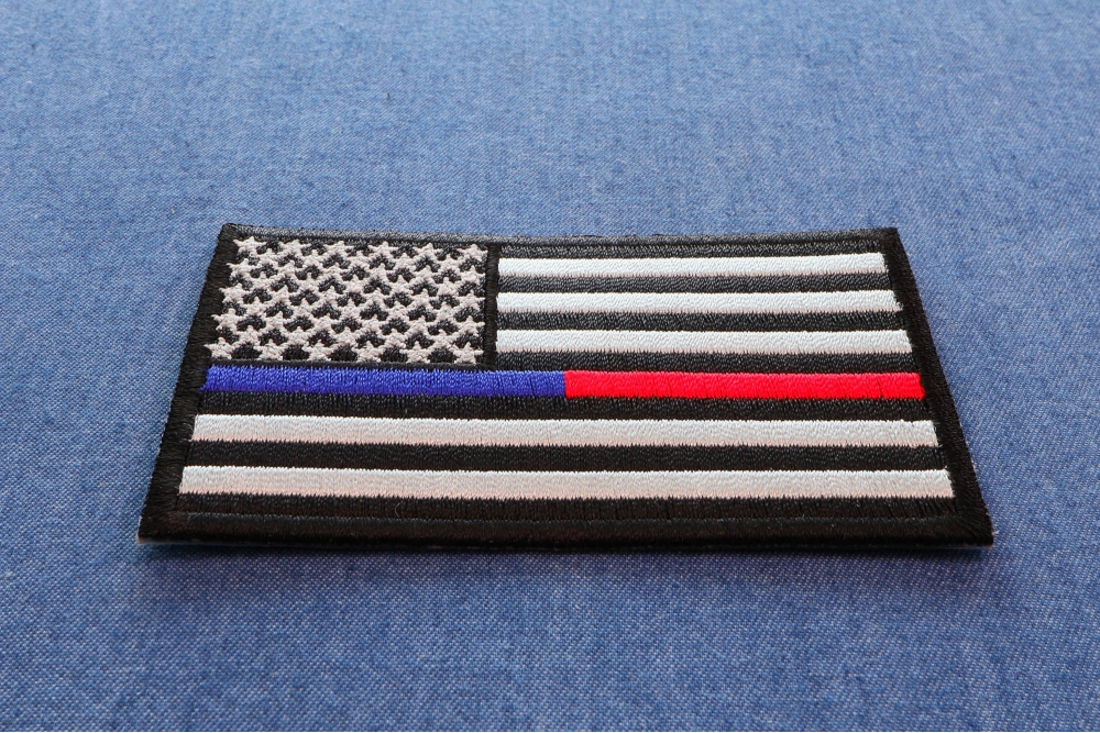 Thin Blue/Red Line American Flag Patch - Thin Blue Line USA