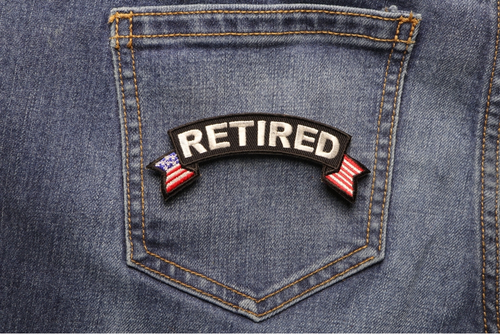 Retired Small Rocker Patch With American Flag Tips | US Military ...