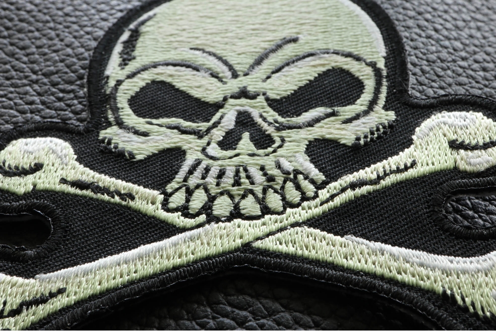 Mexican Flag Skull Patch, Skull Patches by Ivamis Patches