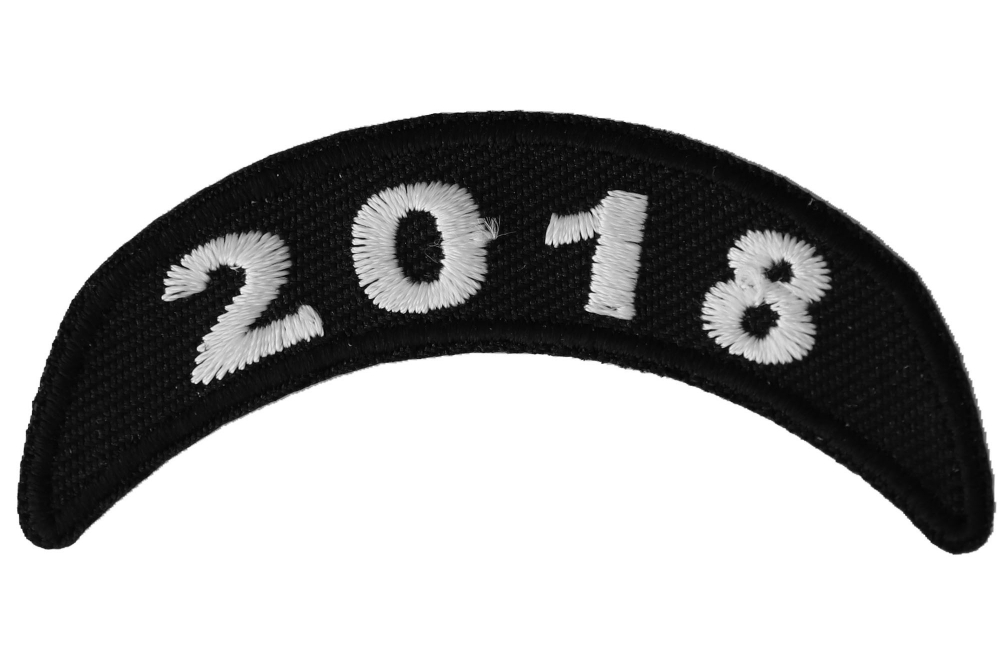 2018 Black and White Rocker Patch