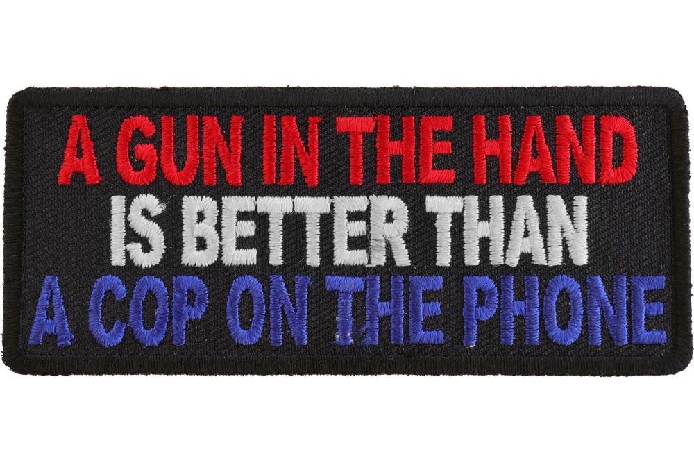 Embroidered They Can Have my Gun Sew or Iron on Patch Biker Patch 