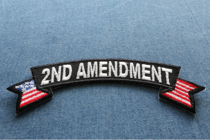 2nd Amendment Rocker Patch diagonal view