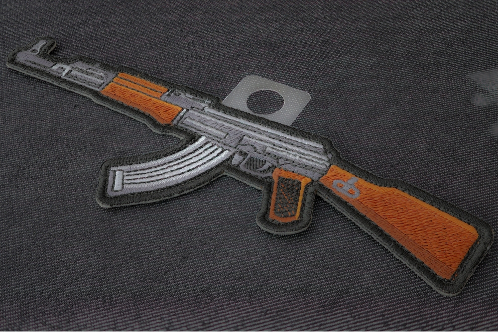 AK 47 Patch diagonal view