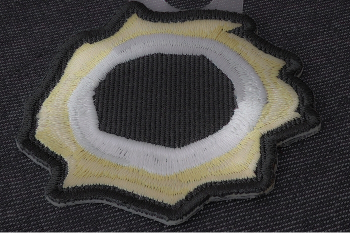 Bullet Hole Patch Green Metal diagonal view