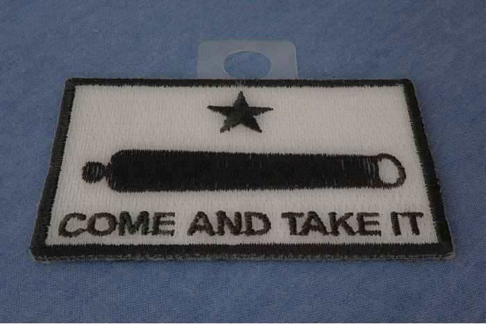 Come and Take It Cannon Star Patch diagonal view