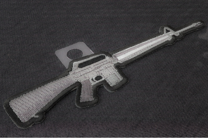 M16 Rifle Patch diagonal view
