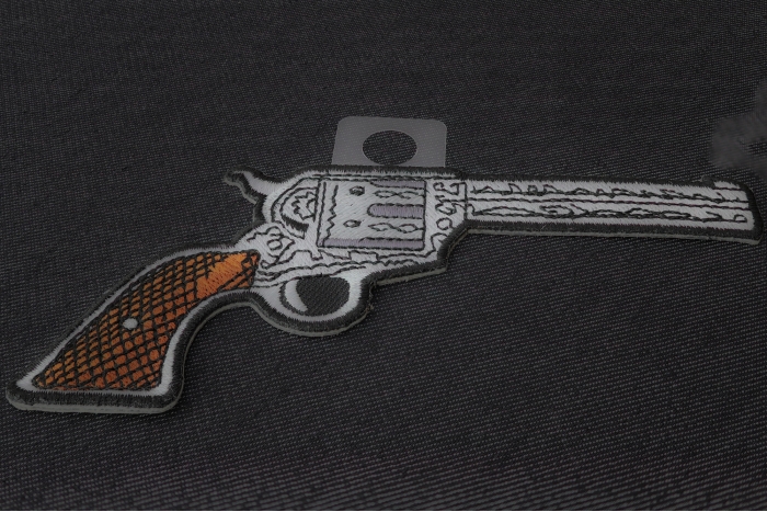 6 Shooter Pistol Gun Patch Right diagonal view