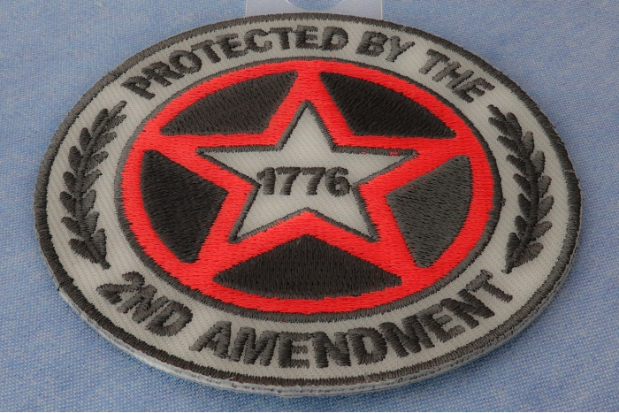 Protected by The 2nd Amendment 1776 Patch diagonal view