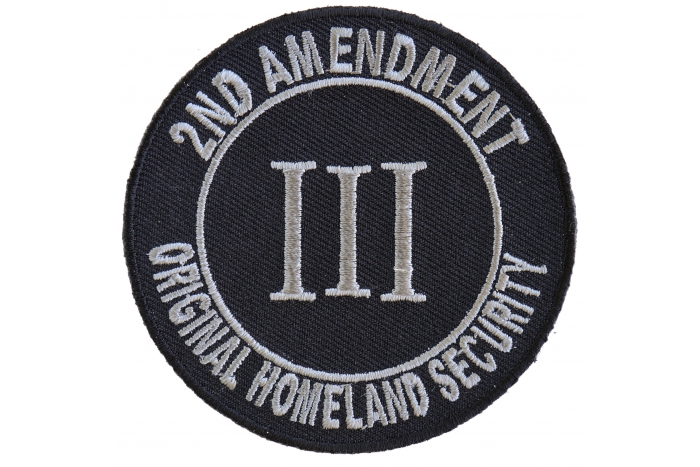 2 Amendment Patch 2nd Amendment Original Homeland Security 3 Percenter Patch by Ivamis ...