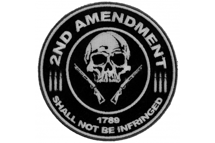 2nd Amendment Shall Not Be Infringed Skull 1789 Patch 