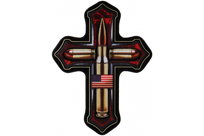 Bullets in Cross Large Back Patch Bullets in Cross Large Back Patch