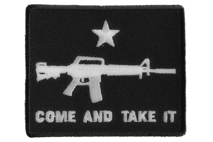 Come and Take It Star Machine Gun Patch