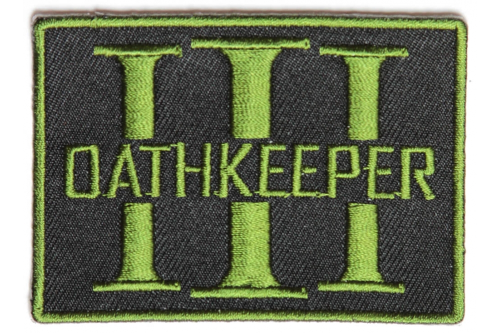 Oathkeeper Three  Percenter OD Green Patch