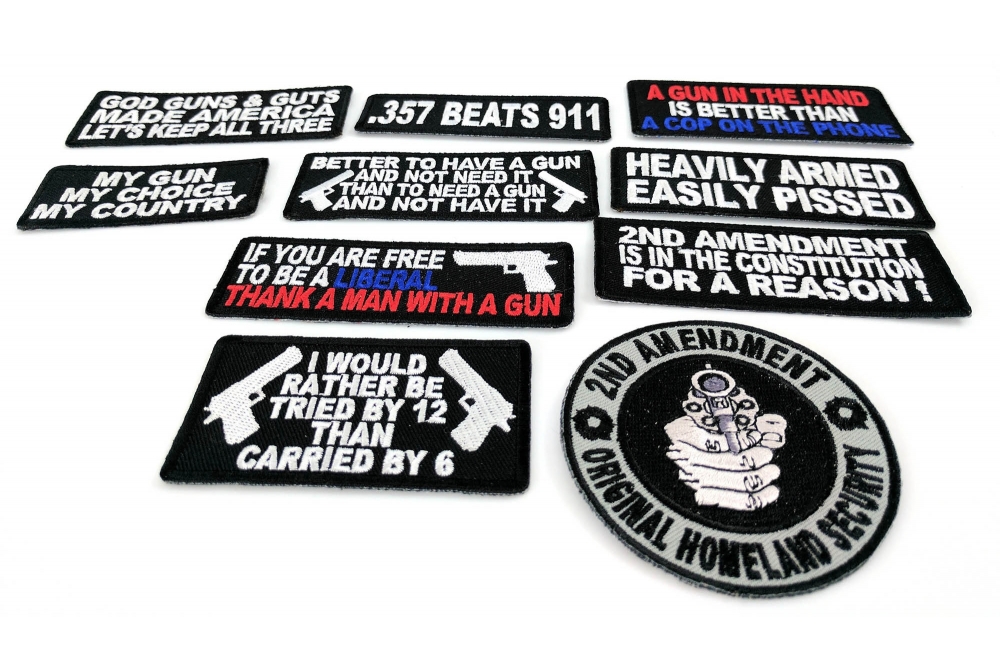 2nd Amendment Patch Assortment Pack Of 10 Patches