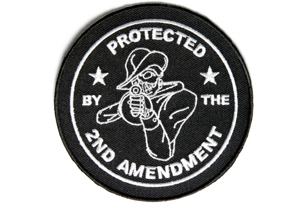 Protected By The 2nd Amendment Tommy Skull Patch