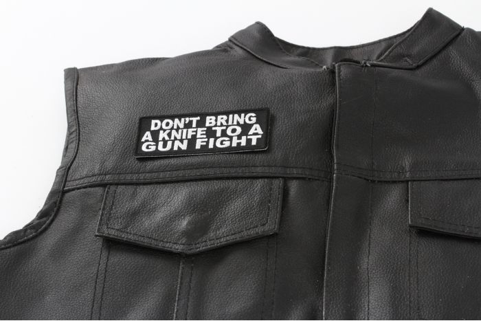  shown on leather vest