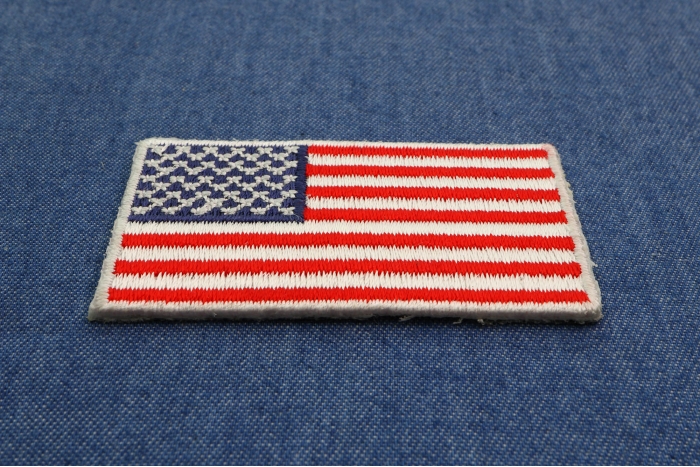 US Flag Patch White Border 2 Inch by Ivamis Patches