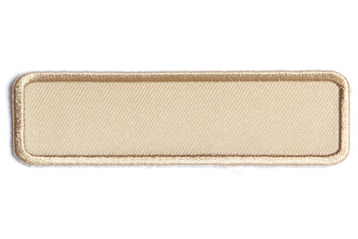 Tag Balch Tan Name Tag Blank Patch