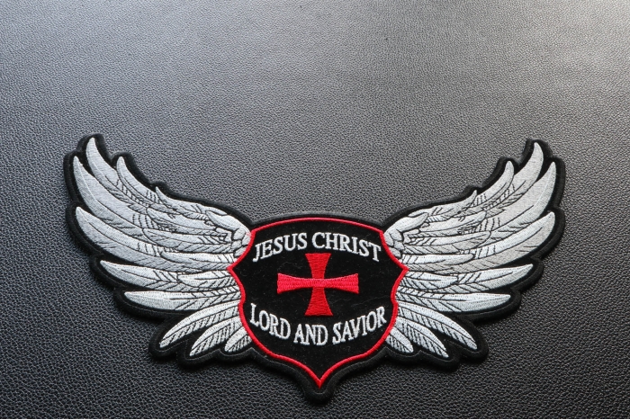 Large Christian Patch for Back of Motorcycle Jackets by Ivamis Patches