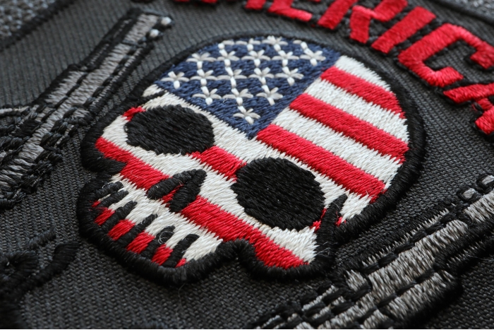 American Infidel Patch With Skull | US Military Veteran Patches by ...