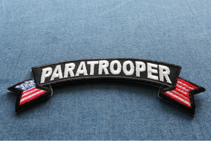 Rock Patches For Jackets Paratrooper Large Lower Rocker Patch With ...