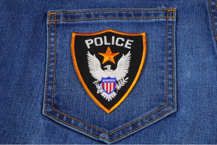 Police Patch - Embroidered Shield | Embroidered Patches by Ivamis Patches
