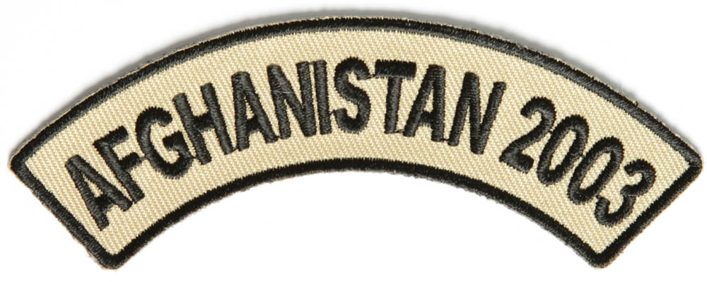 Afghanistan 2003 Rocker Patch