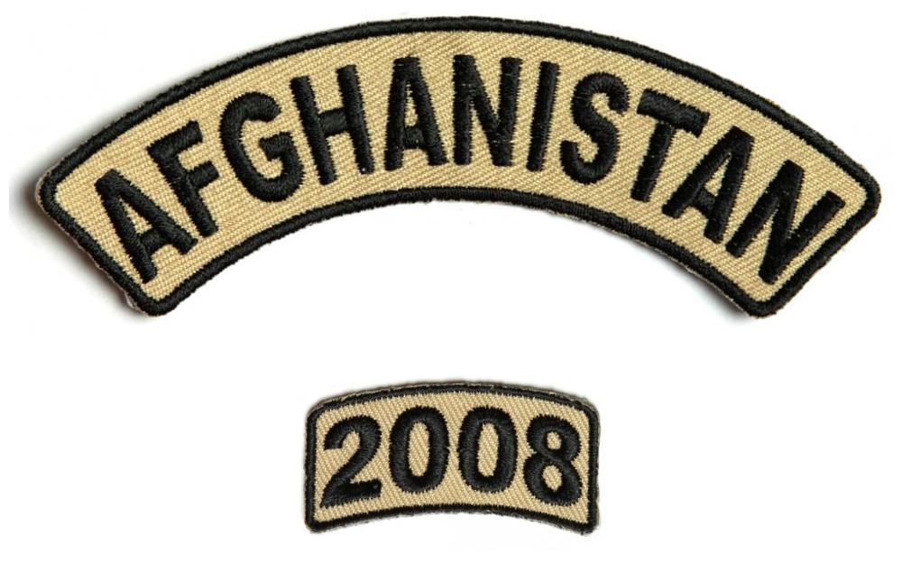 Afghanistan 2008 Rocker Patch 2 Pieces