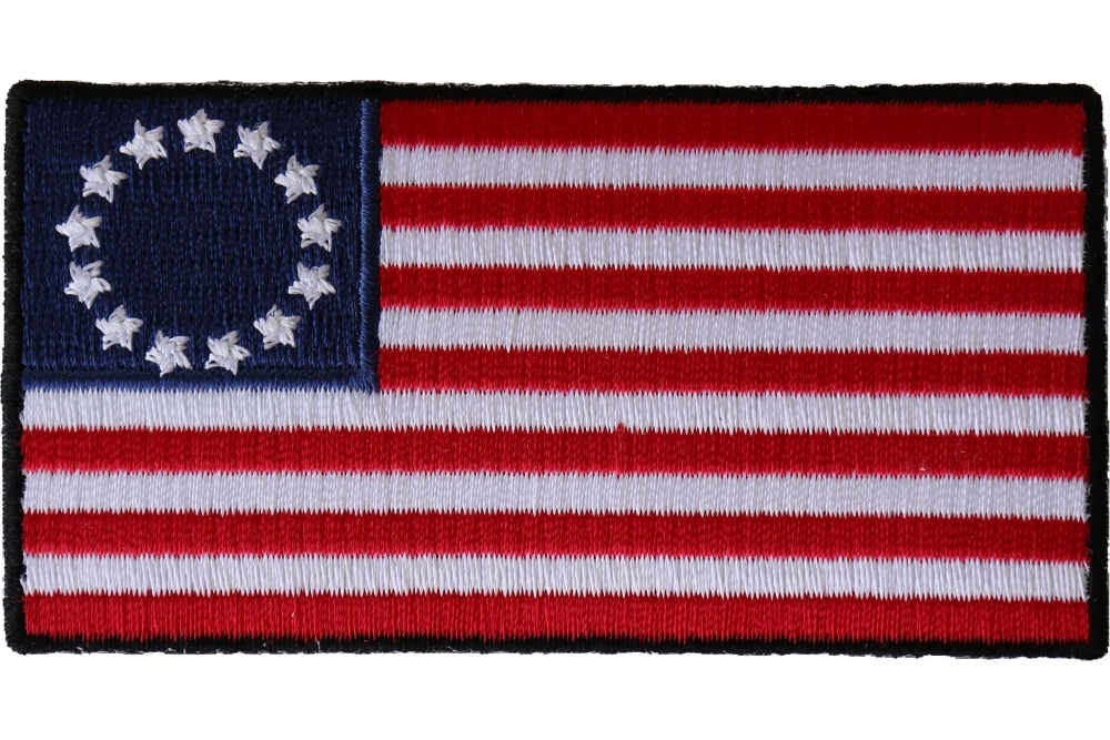 American Best Usa Betsy Ross Flag Embroidered Patch Hook Loop Emblem Size 3X2