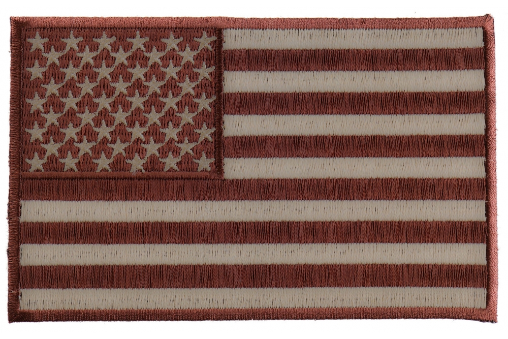 Brown Subdued American Flag Patch TheCheapPlace