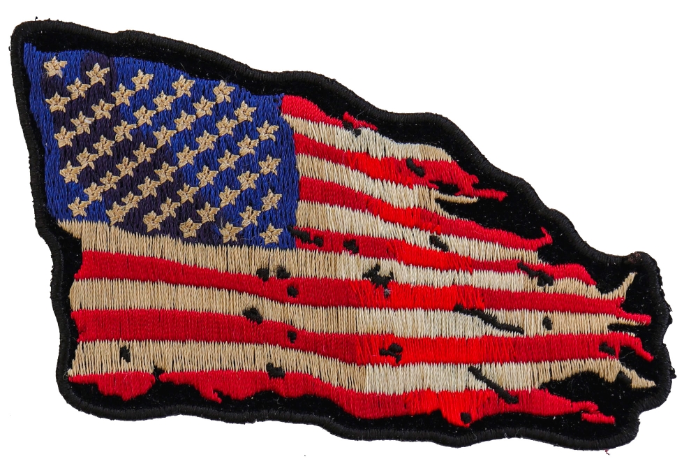 WAVING USA FLAG TACTICAL COMBAT MORALE 3 INCH US FLAG  HOOK PATCH 