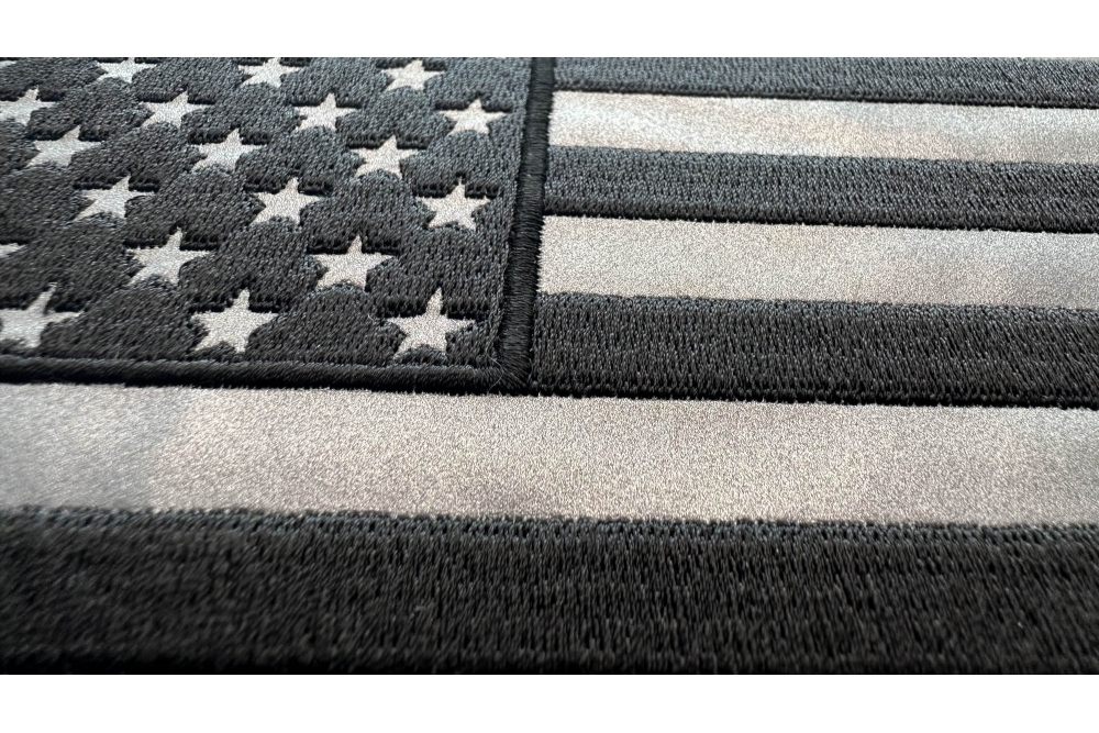 Jumbo Black US Flag Patch