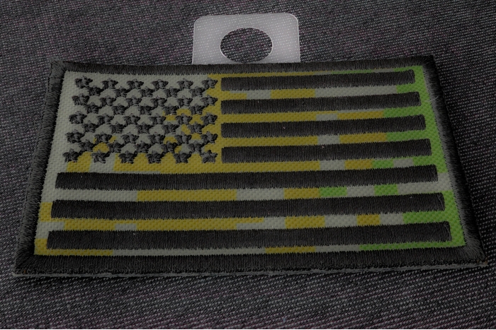 American Flag Camo Patch diagonal view