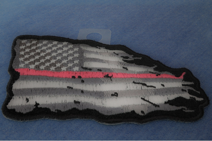 American Flag with Pink Stripe diagonal view