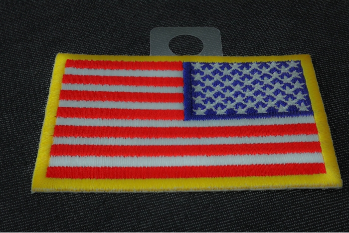 Reversed American Flag Patch diagonal view