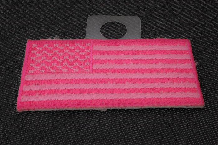 US Flag Patch Pink 2.5 Inch diagonal view