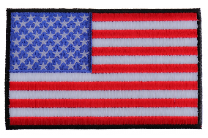 American Flag Patch with Black Borders