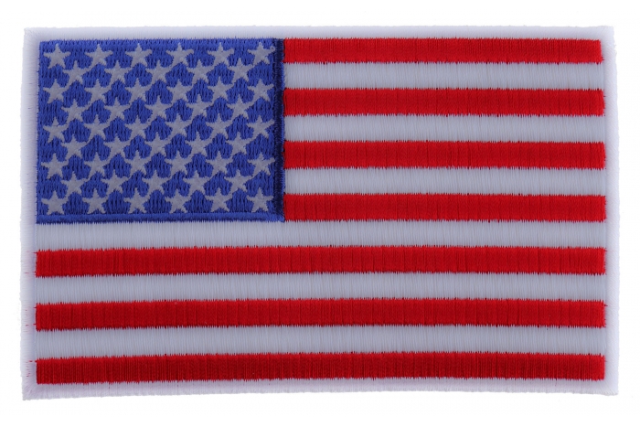 American Flag Patch with White Borders