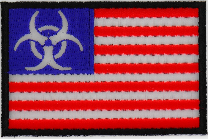Biohazard US Flag Patch