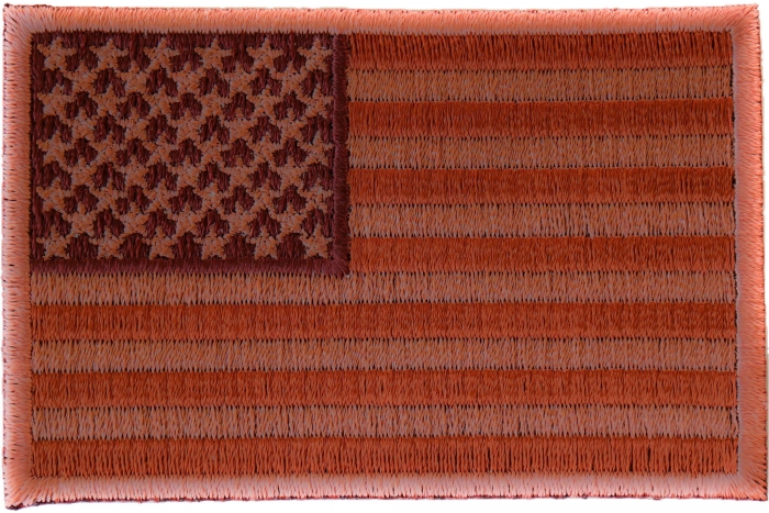 Subdued Brown US Flag Patch