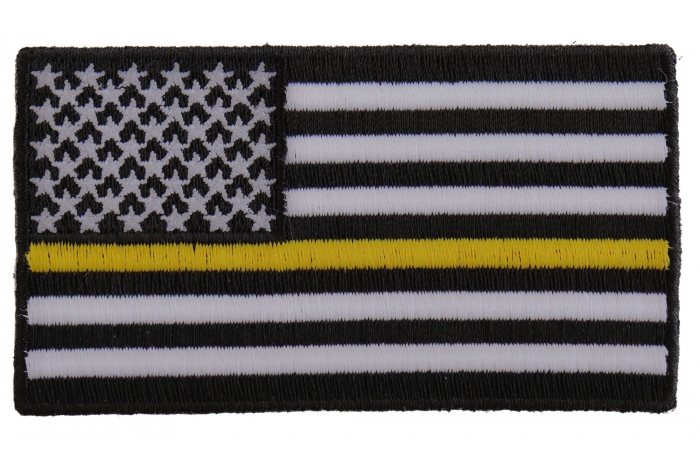 Subdued Yellow Stripe American Flag Patch