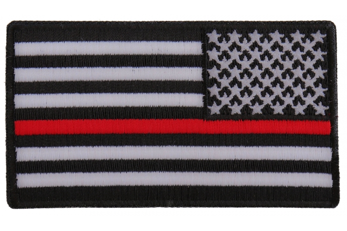Thin Red Line American Flag Reversed Patch
