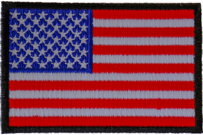 American Flag Patch with Black Borders