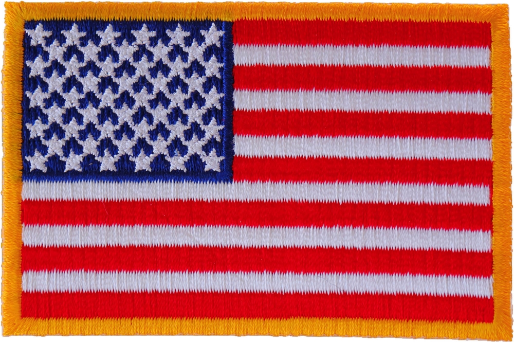 Iron On Small American Flag Patch  Embroidered Patches by Ivamis