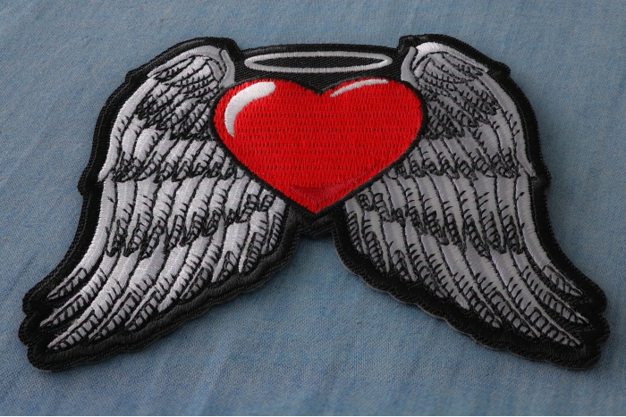 Guardian Angel Heart Patch diagonal view
