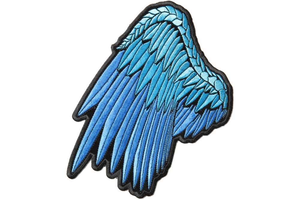 Blue Left Angel Wings Patch